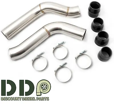 DDP 3.5  Stainless Polished Intercooler Pipe Kit For 2013-2018 RAM 6.7L Cummins • $184.95