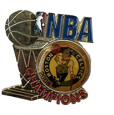 Vintage 2008 Boston Celtics  NBA CHAMPIONS LAPEL HAT PIN BY AMINCO • $8.95