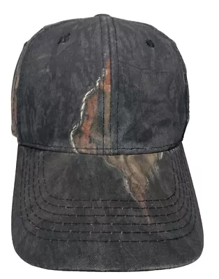 Mossy Oak Dark Camo Mens One Size Baseball Cap Hat Hook & Loop Adjustable  • $6