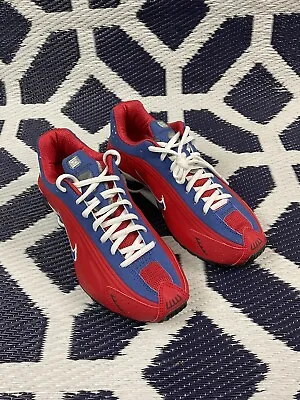 Vintage Rare 2007 Nike Shox R4 GS Red/Blue/White “Titan 1971” Size 6 316898-991 • $249.99