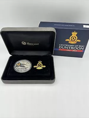 2011 $1 Centenary Of Duntroon - 1oz Silver Proof Coin & Badge Set ~ 1295/7500 • £47