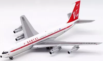 1:200 IF200 Qantas VJET Boeing 707-300 VH-EBR Polished W/Stand • $149.95