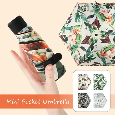 $23.64 • Buy Mini Travel Sun Rain Umbrella Lightweight Windproof Portable Anti-UV Compact