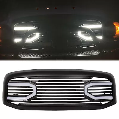 For Dodge RAM 2500 3500 1500 06-09 Front Hood Black Big Horn Grille+Shell+Light • $163.99