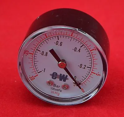 $8.90 • Buy  2  50mm Back Connect Vacuum Pressure Gauge -0.1 Mpa -76cmHg Manometer ,NPT 1/4 