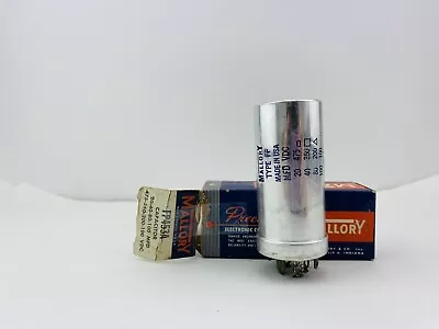 Vintage Mallory FP453A Capacitor 20-40-80-100 MFD 475-350-200-100 VDC • $22.67