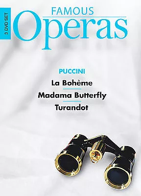 Famous Operas - La Boheme/Madama Butterfly/Turandot 3 DVD 2007 Puccini • $24.99