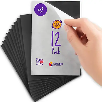 Flexible Magnetic Adhesive Sheets Paper 4X6 Inch - Business Card Magnets Peel A • £10.20
