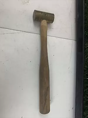 Solid Brass Hammer Vintage Wood Handle Small • $29.99