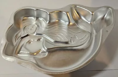 VINTAGE WILTON Merry Mermaid Character Cake Baking Pan Mold 1993 • $15