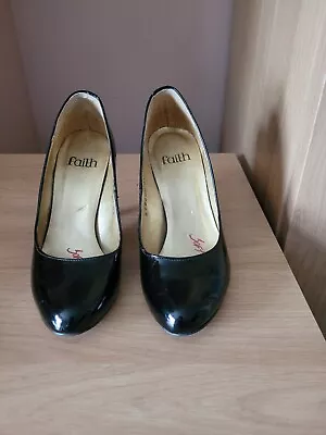 Faith Ladies Patent Heels Size 4 • £5