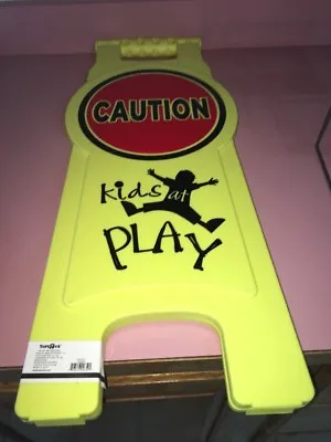 $64.88 • Buy Safety Caution Kids At Play Fold Up Daycare Sign