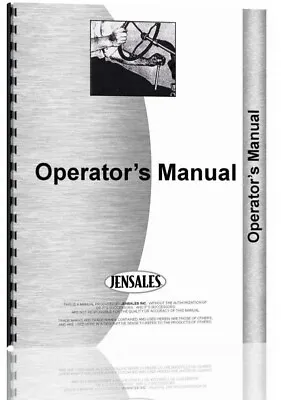 Operators Manual Massey Ferguson 550 Combine • $56.99