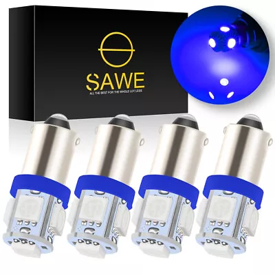 4 X SAWE Blue T11 BA9S T4W H6W 1895 57 5-SMD LED Light Bulb Lamp For Dome Map • $7.94