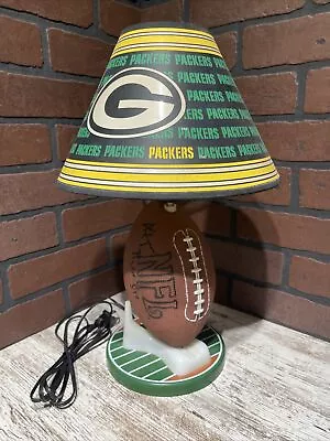 VINTAGE Green Bay Packers SIGNED #74 Football Lamp By Sportscast FAST SHIPPING! • $37.46