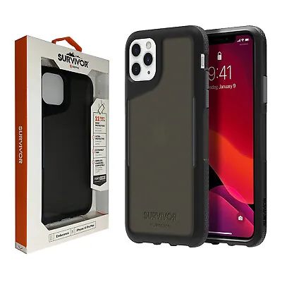 Griffin Survivor Endurance Tough Case For Apple IPhone 11 Pro Max - Black / Grey • £6.95