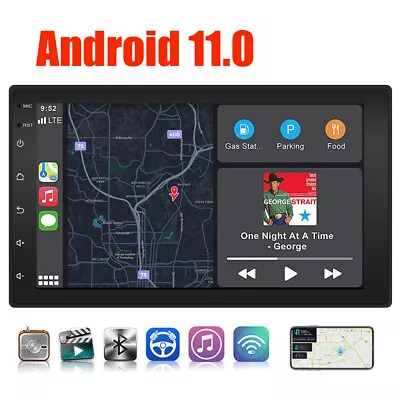 7  Android 10.1 Car Radio GPS Navi Car Stereo Touch Screen FM BT 2Din InDash • $59.94