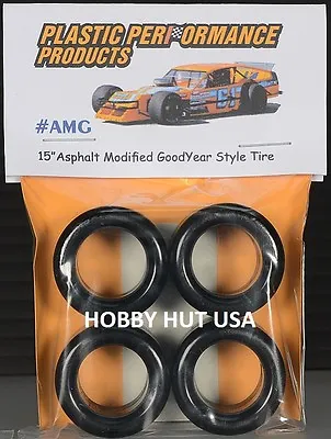 $10.99 • Buy #AMG - Asphalt Modified Goodyear Style 15  Racing Tires - PPP - 1/25 - NEW ITEMS