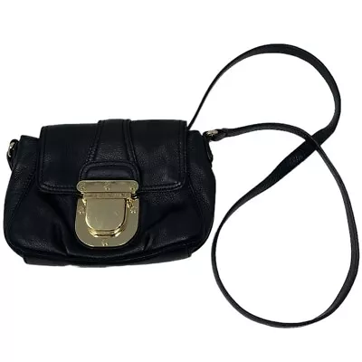 Michael Kors Charlton Leather Crossbody Handbag Gold Buckle Adjustable Strap • $49.99