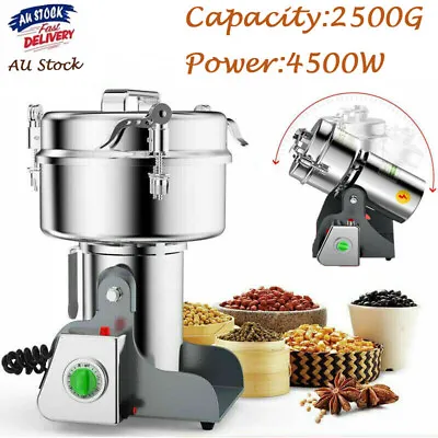 Electric Grain Grinder Powder Mill Crusher Commercial Grinding Machine 2500g • $285.28