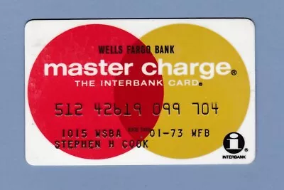 Wells Fargo Master Charge Credit Card - Signed Expired 02/73 - Rare • $5