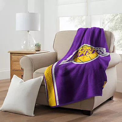 Northwest NBA Los Angeles Lakers Sherpa Throw Blanket • $49.99