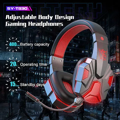 Stereo Gaming Headset Noise Cancelling Over Ear Headphones With Mic • $28.49