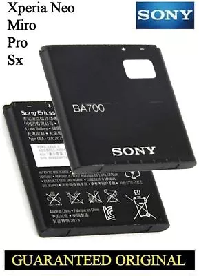 GENUINE BATTERY SONY XPERIA E XPERIA NEO MIRO PRO RAY SX TIPO MK16i ST18i BA700 • £30.59