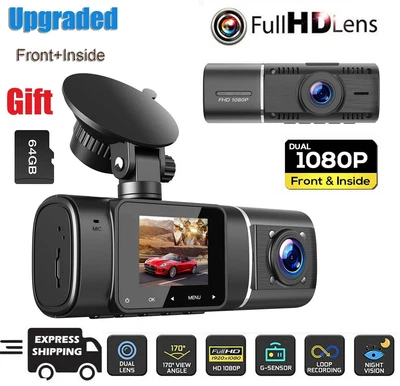 $89.09 • Buy TOGUARD Dual 1080P Dash Cam Night Vision Car Camera Driving Recorder Uber Taxi