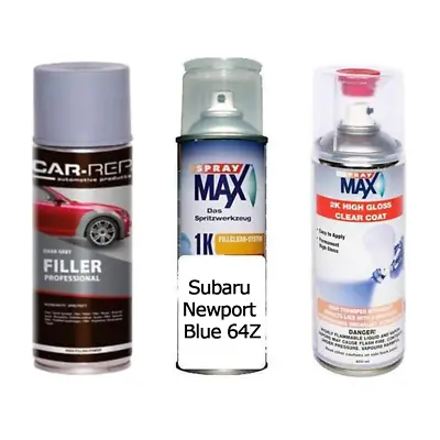 Auto Touch Up Paint Subaru Newport Blue 64Z Plus 2k Clear Coat & Primer • $109.99