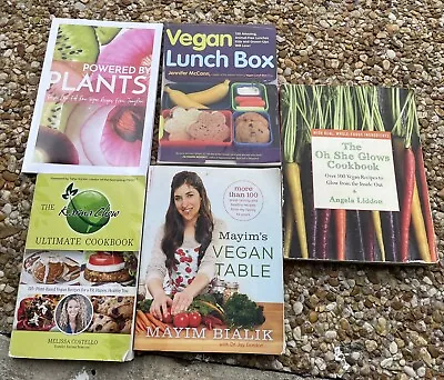 Lot Of 5 Assorted Vegan Cookbooks  • $30