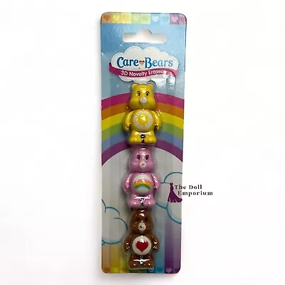 Care Bear (2015) 3D Novelty Erasers - 3-pack New • £19.95