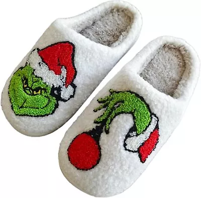 Christmas Reindeer Slippers For Women Men Red Moose Santa Claus Slipper Comfy • $40