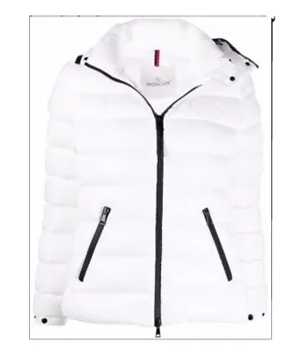 Moncler Bady Women Logo Puffer Jacket-white.  Size 0 • $999