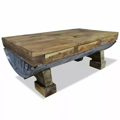 USA Coffee Table 35.4  Solid Reclaimed Wood Home Room Side Couch End Stand • $263.49