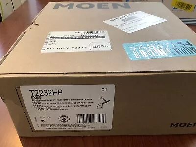 NEW Moen T2232EP Eva Posi-Temp Shower Faucet Valve Trim Only Chrome Bin324 • $44.99