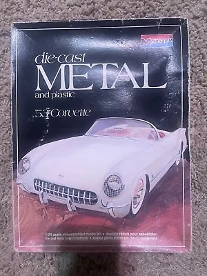 Monogram 53 Corvette Die-Cast Metal & Plastic Model Kit 1/24th Scale Open Box • $12