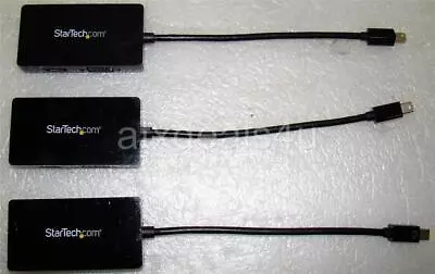 StarTech MDP2VGDVHD Mini Display Port To VGA HDMI DVI Video Adapter Lot Of 3 • $24.99