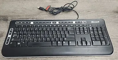 Microsoft Digital Media Keyboard 3000 Model 1343 USB Wired Multimedia - TESTED • $14.99