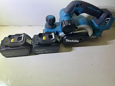 Makita DKP181RTJ 18v LXT AWS Brushless Planer 82mm Inc 2x 5.0Ah Batts • £230