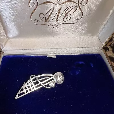 Carrick CJL Sterling Silver Mackintosh Brooch Hallmarked Edinburgh • £35