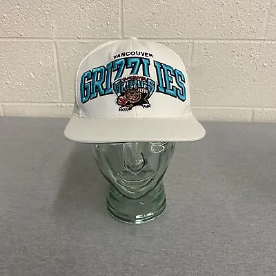 Vancouver Grizzlies NBA White Snapback Hat Memphis Mitchell & Ness • $19.99