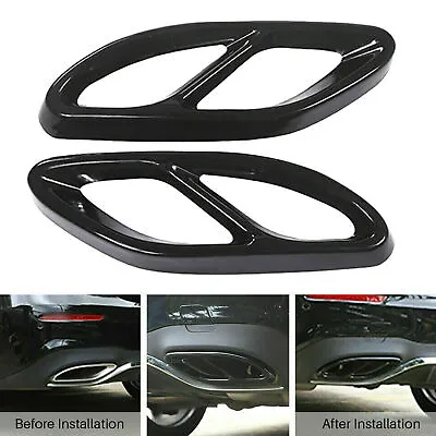 For Benz A B C E CLA GLC GLE GLS Class Cylinder Exhaust Pipe Mufflers Cover Trim • $30.98