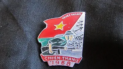 Rare Original Vietnam 1968 Chien Thang  Victory  Pin..   103C • $14.99