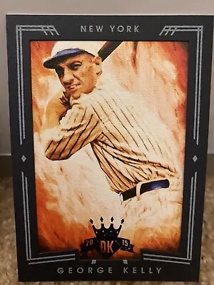 2015 Panini Diamond Kings Blue Framed /99 George Kelly #56 HOF Baseball Card! • $2.17