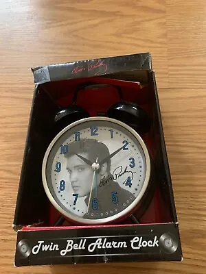 Elvis Presley Twin Bell Alarm Clock Elc247xf  Brand New • $20
