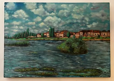 Claude Monet (Handmade) Oil Painting On Canvas Signed & Stamped • $980