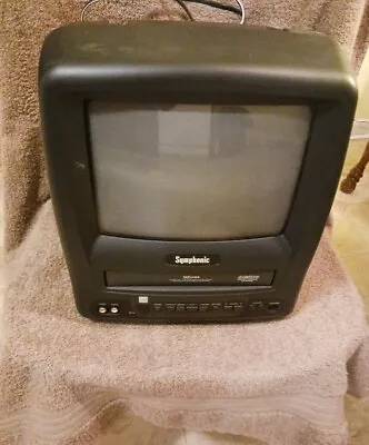 Vintage SYMPHONIC CRT TV VCR Combo 9  VHS Player Television SC309 AC/DC - PARTS • $20