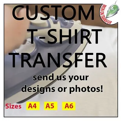 Personalised Custom Iron On T Shirt Transfer Design Any Text Your Name Hen Stag  • £2.99