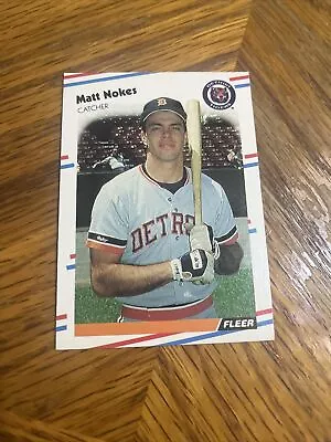 1988 Fleer #66 Matt Nokes Detroit Tigers RC Baseball Card • $2.99